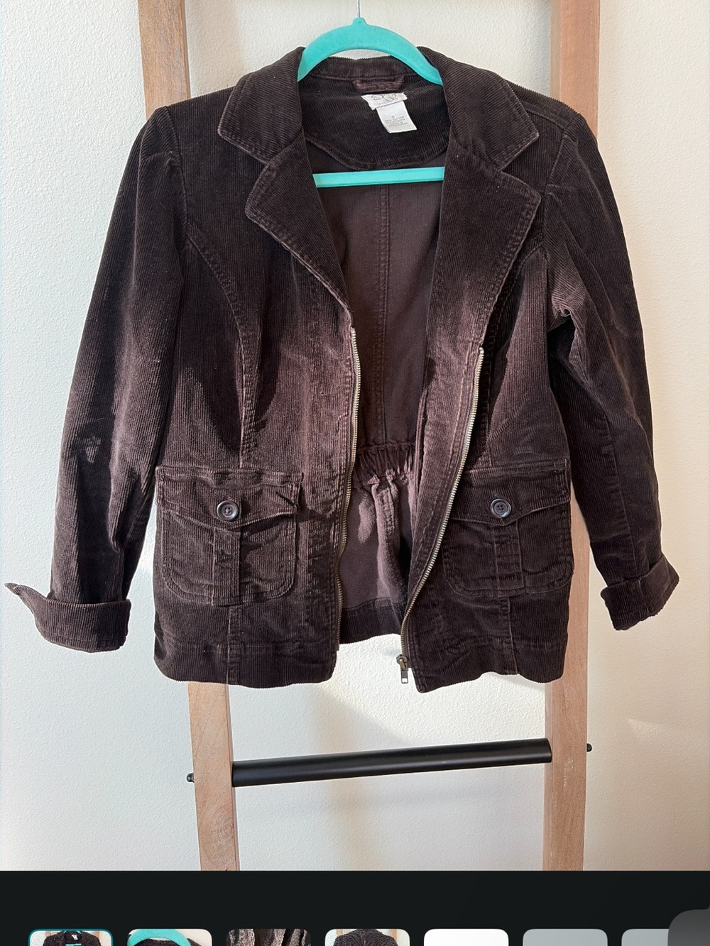 Vintage Unbranded Brown Stretch Corduroy Jacket